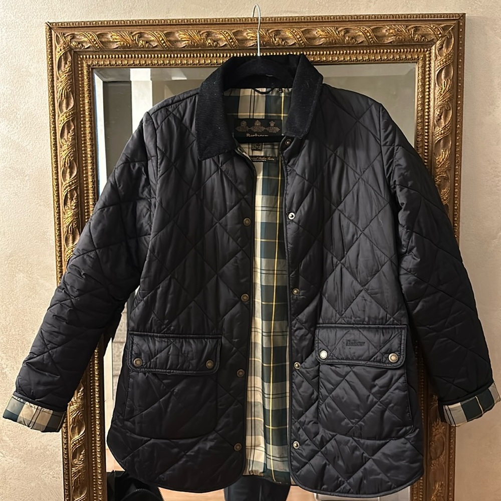 Barbour Black Quilted Puffer Jacket